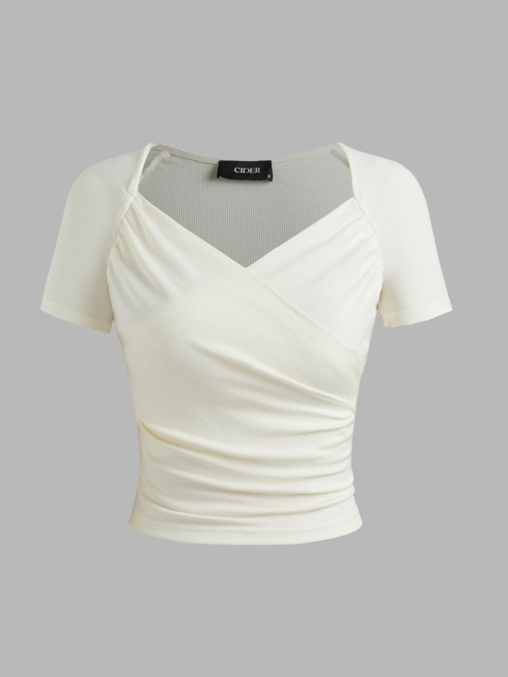 Cider Bundle for free with any other purchase. Cider Cream Ribbed Top